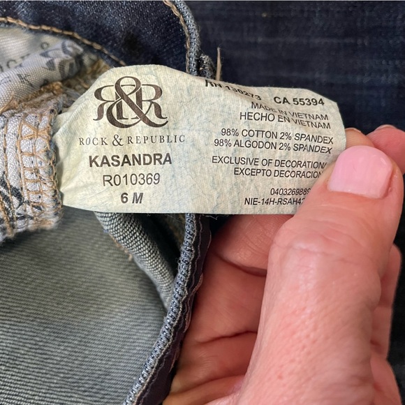 Rock & Republic Ladies Jeans Kasandra Style Size 6 - Picture 6 of 13